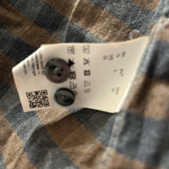 Hugo Boss Slim Fit Egyptian cotton plaid shirt size L - Picture 4 of 4